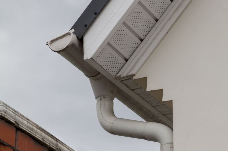 Finished Gutter System with Downspouts